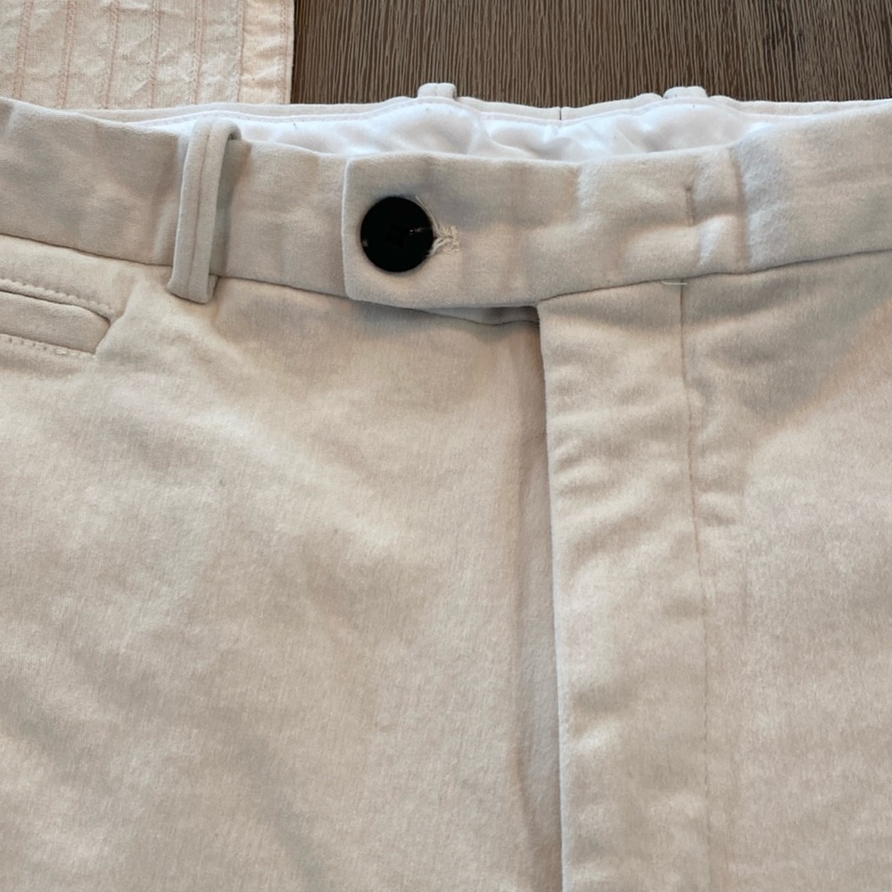 Cream pants,  Logan pants in large